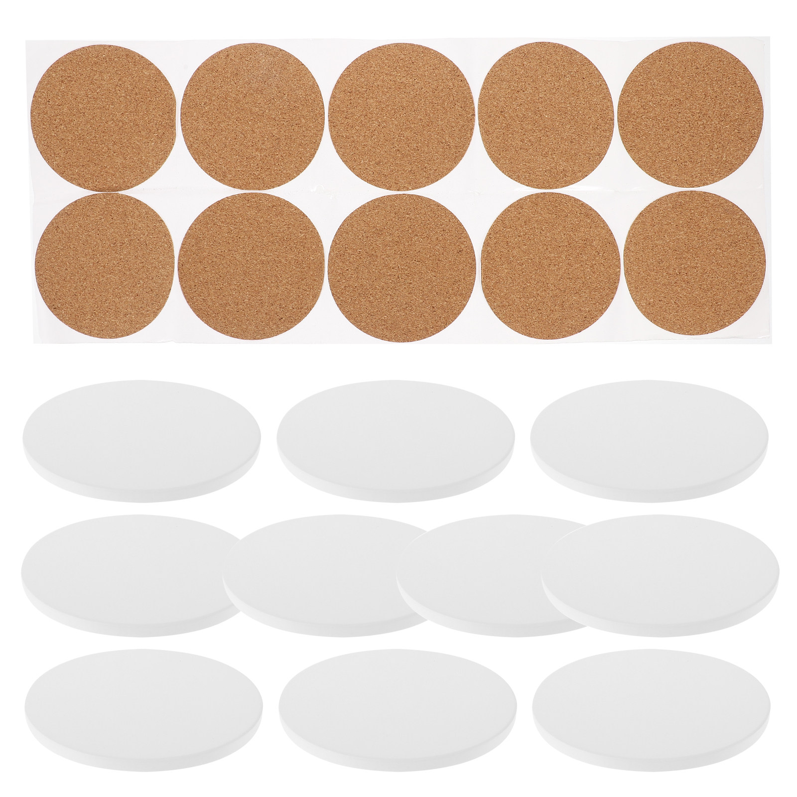Coaster Sublimation Blank - 10 комплектов керамических подставок для кружек,
